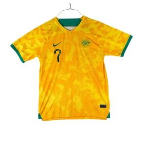 Nike Australia Socceroos Leckie #7 Jersey Men's Large 2022 World Cup Home